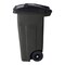 Toter 32 Gal. Blackstone Trash Can with Quiet Wheels and Attached Black Lid ANA32 - alternate 3